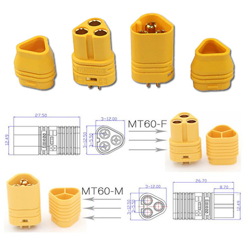Pairs mt60 amass - pairs, 3pin