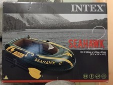 Intex Seahawk 2 Person Inflatable Boat Set (Unopened box). Collect from Barnsley