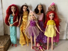 DISNEY PRINCESS DOLL BUNDLE, FASHION DOLL BUNDLE, DRESSED, CLEANED