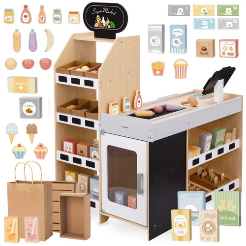 Kids grocery store wooden - grocery, store,