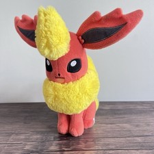 Pokémon Flareon Plush Toy 8" Tomy 2017 Cuddly Soft Figure Official
