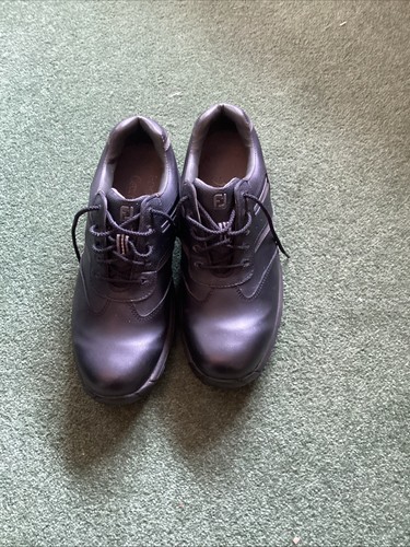 Black foot joy golf shoes - black,