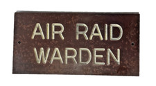 WW2 "AIR RAID WARDEN" BAKELITE