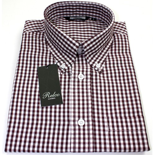 Relco mens burgundy white - relco,