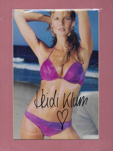 Heidi klum signed autograph - heidi,
