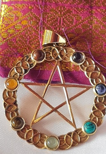 Pentagram pagan pendant large - pagan,