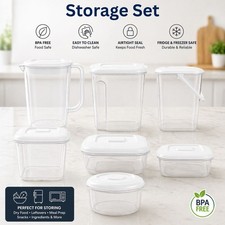 Clear Plastic White Lid