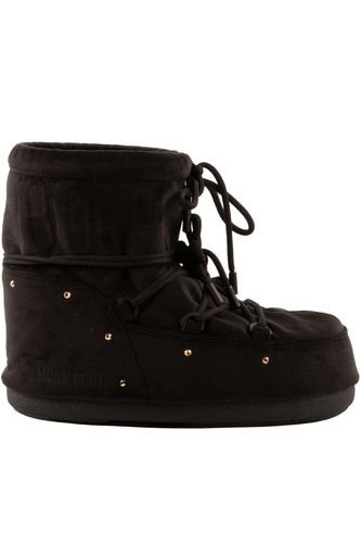 Moon boot black - black, velvet