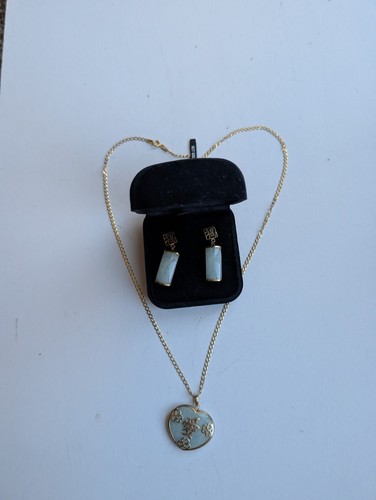 Vintage gold jade chinese - jade,