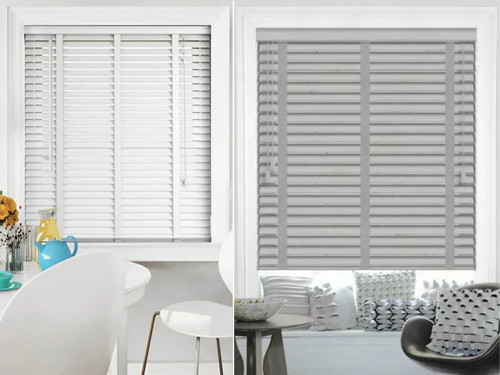 Faux wood venetian blinds - venetian, with