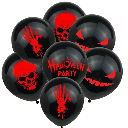 12pcs halloween balloons ghost - 12pcs,