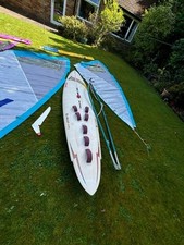 F2 Comet Windsurfer and 3 sails 