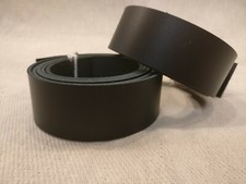 BLACK LEATHER 127cm 50"+ LONG BELT BLANK 2.5mm COWHIDE STRIP LEATHER STRAP 