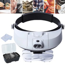 Magnifying Glass Headset 2 LED