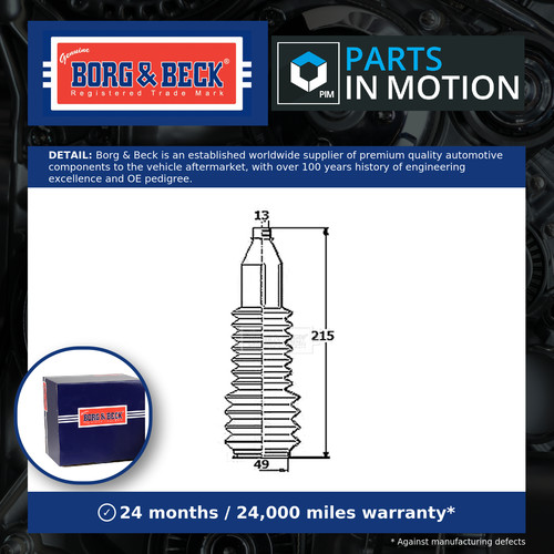 Steering rack boot fits - steering, smart