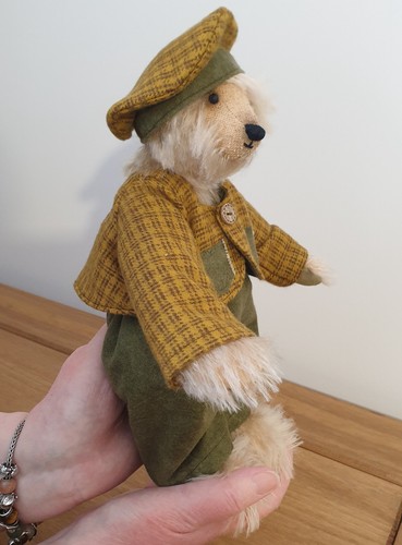 Ooak mohair artist teddy bear - mohair,