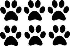 Dog cat paw - dog/cat, vinyl