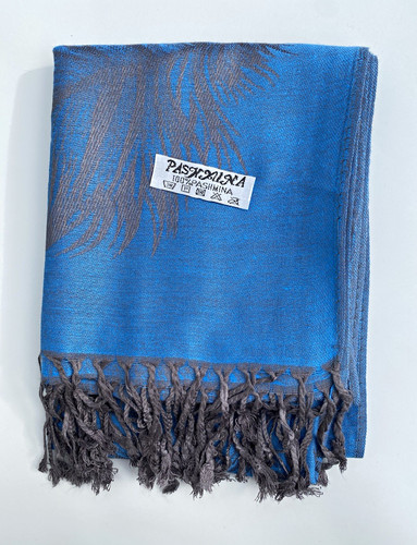 Pashmina woven blue - woven,