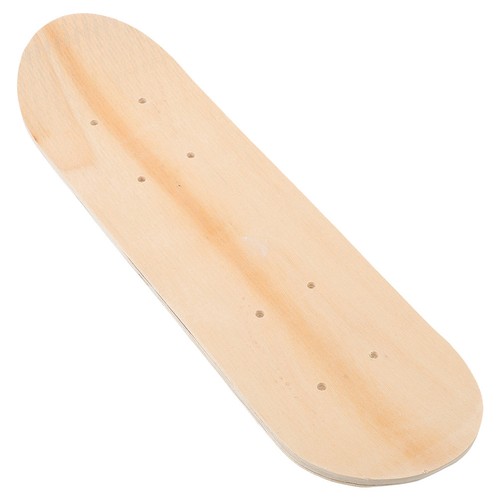 Beige blank wooden skateboard - blank,