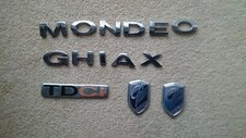 Ford Mondeo MK3 TDCI GHIA X - Badges and letters as shown in the photos