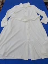 MARLA WYNNE BNWOT CLOUD COLLARED JERSEY LONG SLEEVE BUTTON DOWN DRESS UK 14 TIES