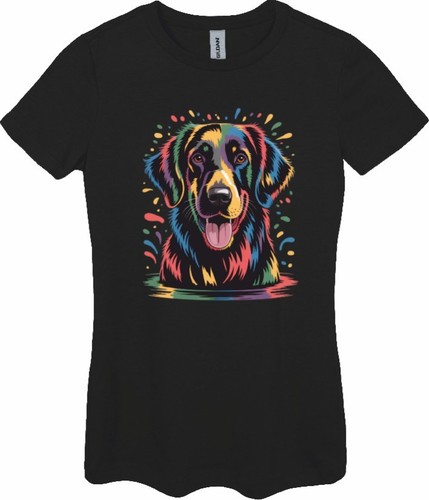 Flat coated retriever - flat, splash