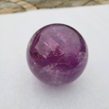 Natural Amethyst Ball 8cm Polished Massage Sphere Crystal Reiki Healing 800gms