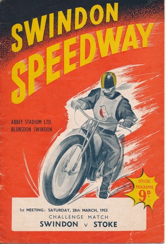 Speedway programme swindon v - speedway,