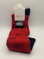 Gucci GG Red/Navy Long Socks
