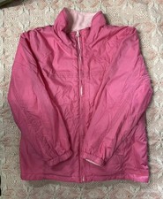 BHS Girls Reversable Pink Coat/Fleece, Age 7-8. “SW61”