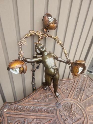 Vintage spelter bronze - , angel