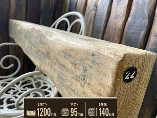 Reclaimed solid wood fireplace - reclaimed,