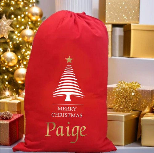 Personalised santa tree - personalised, xl