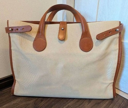 Bill amberg canvas leather bag - amberg,
