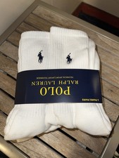Ralph Lauren Men's Polo Shirt Socks, 6-Pack, UK Sizes