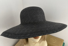 large hat Classic Straw Boater summer wedding henley regatta races ascot black