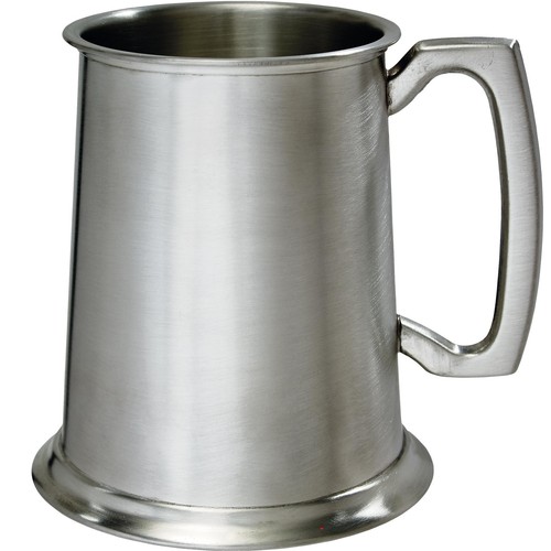 Pewter tankard pint plain - tankard,