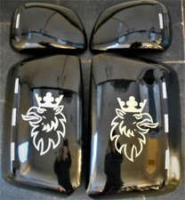 SCANIA Not NEWGEN Mirror COVERS Guards Protectors.Logos!NO Lights.TRUCK Parts Uk