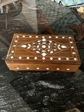 A Beautiful Wooden Hinged Box