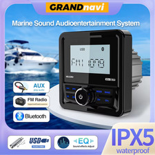 Marine Radio Boat Stereo Bluetooth FM AM Digital Media Audio Player Waterproof f