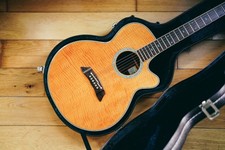 1993 Takamine PT-108 – Solid Flamed Sycamore Top | Electro-Acoustic | Hard Case