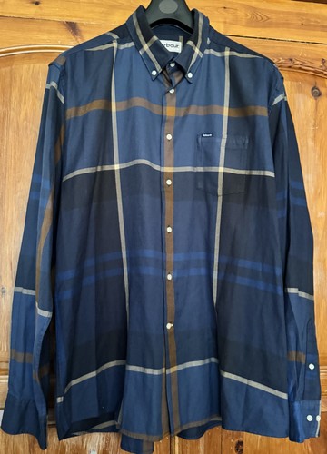 Mens barbour blue black tan - blue,