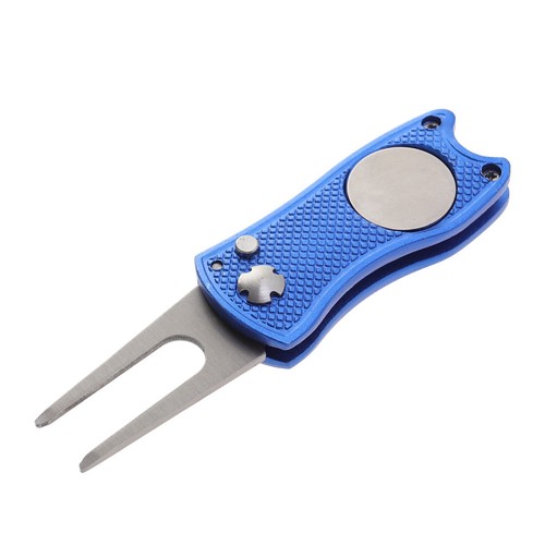 Foldable golf divot repair - ,