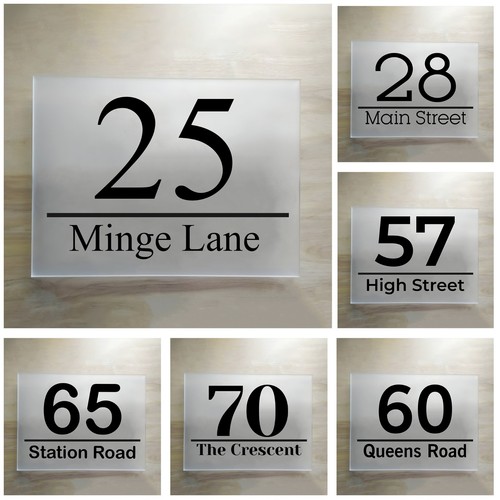Personalised house sign - house, door