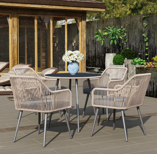 Seater rattan dining set - seater,