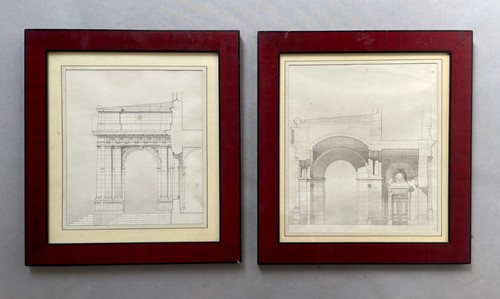 Two architectural drawings