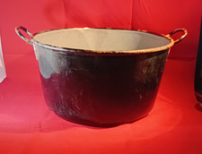 Cast Iron Black Enamel Gypsy Fireplace Cooking Pot/Garden Planter