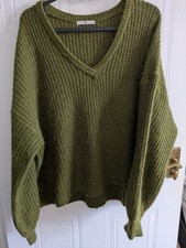 TU Ladies Jumper Green Khaki