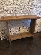 Rustic reclaimed oak pig bench - rustic,