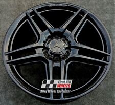 MERCEDES C CLASS W204 1x 18" GENUINE AMG GLOSS BLACK FRONT ALLOY WHEEL S121BGF